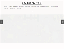 Tablet Screenshot of beniere-traiteur.com